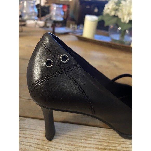 Nine West Women’s Brown Leather Avena Heels Size 7.5 - Picture 4 of 7